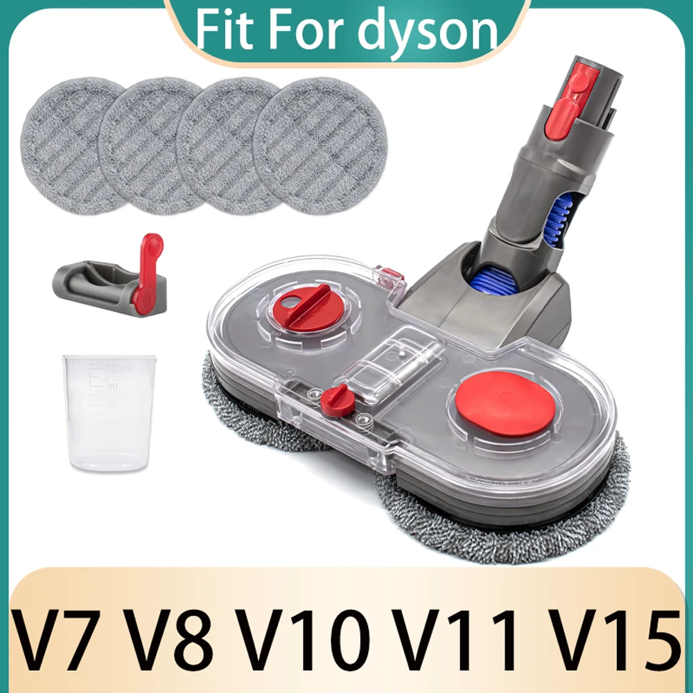 

Electric Mop Head Brush Attachment For Dyson V15 V11 V10 V8 V7 Vacuum Cleaner with Removable Water Tank Replacements Accessories