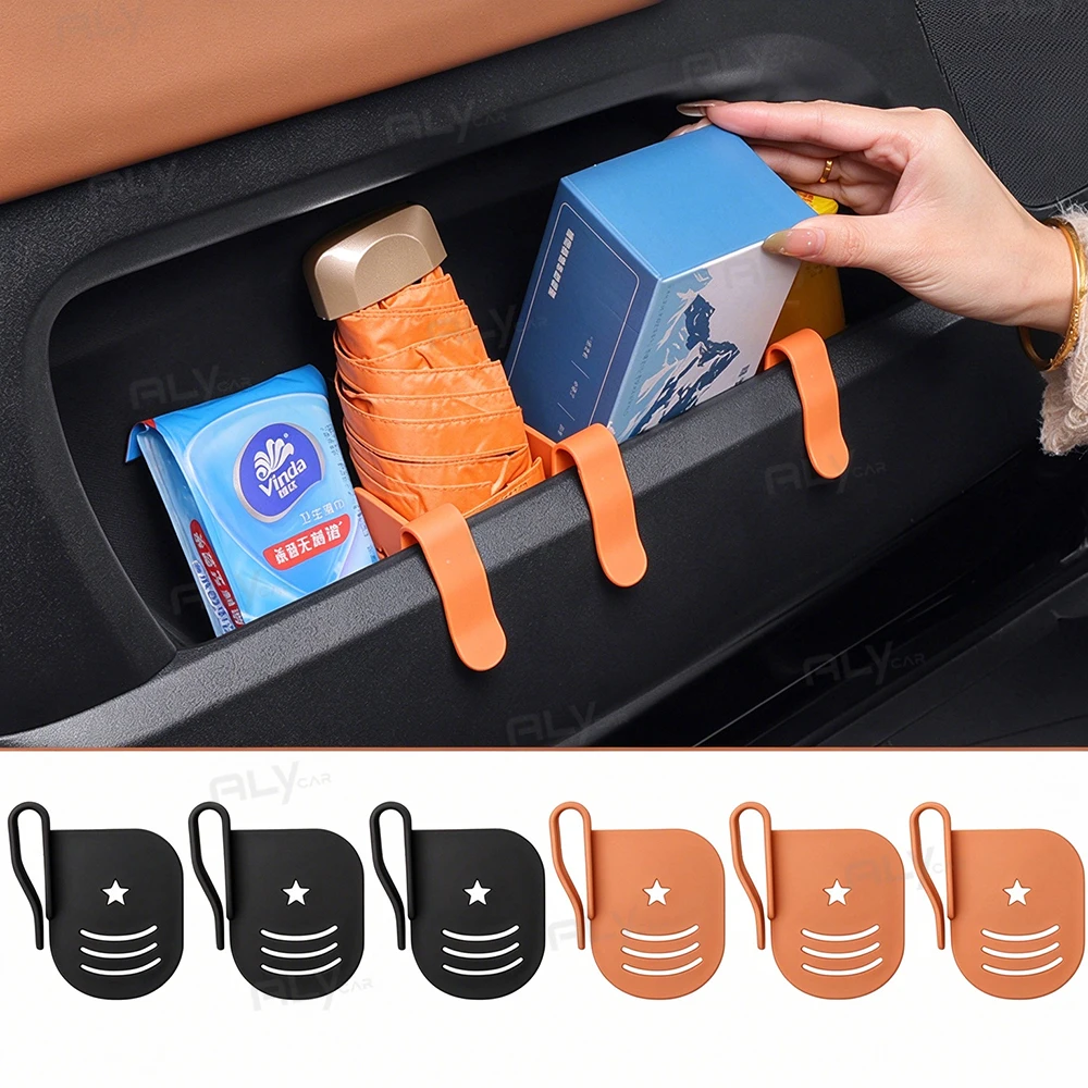 3PCS Universal Car Storage Box Partition Adjustable Car Door Storage Slot Divider Compartment Auto Organizer Interior Accessorie