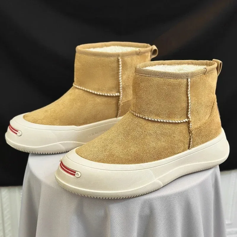 

Fashion Men Platform Snow Boots Quality Plush Warm Winter Shoes for Man Comfort Casual Boots Designer Ankle Boots Zapatos Hombre