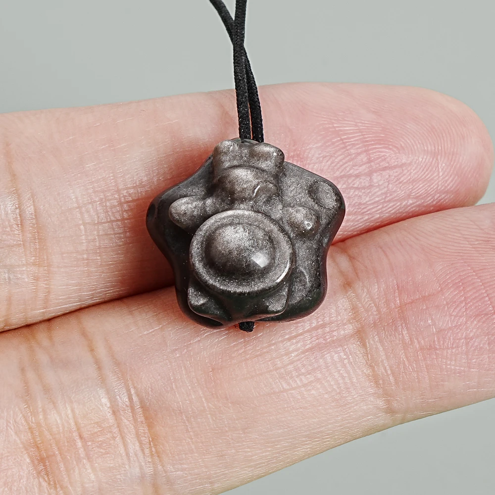 

5Pcs Silver Obsidian Star Astronaut Pendant 17x13MM Silver Black Cosmic Explorer Charms for Space Lover DIY Jewelry Making