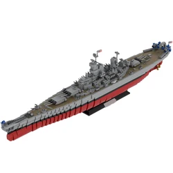 3306PCS WW2 Military MOC 1:300 scale Iowa-Class Battleship USS Missouri Model DIY creative ideas high-tech Child Toy Gift blocks