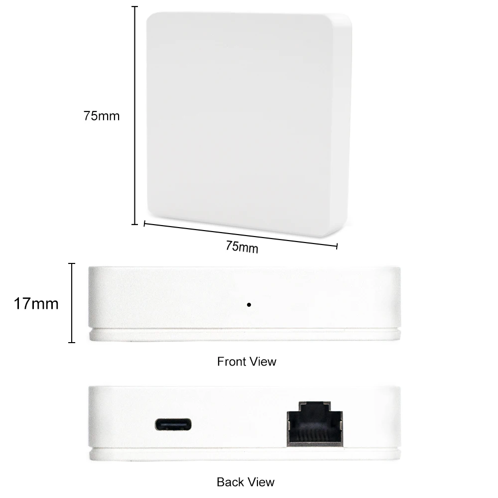 QIACHIP Matter Gateway ZigBee3.0 Smart Bridge Hub Wired Matter funziona con Apple HomeKit Amazon Alexa Google Home SmartThings