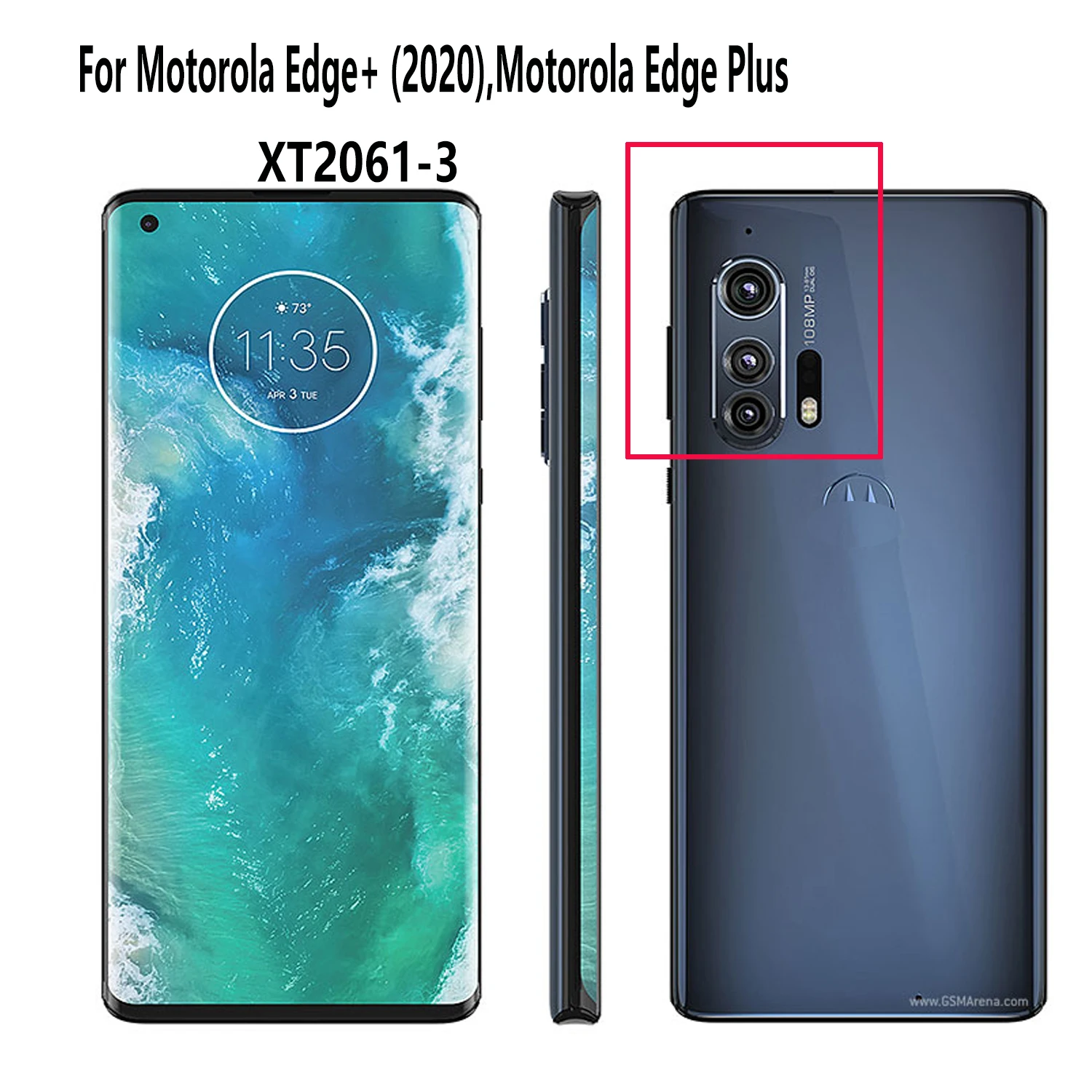 Pantalla LCD de 6,7 pulgadas para móvil, montaje de digitalizador con pantalla táctil, para Motorola Edge + 2020 Edge Plus, XT2061-3, XT2063-2, XT2063-3