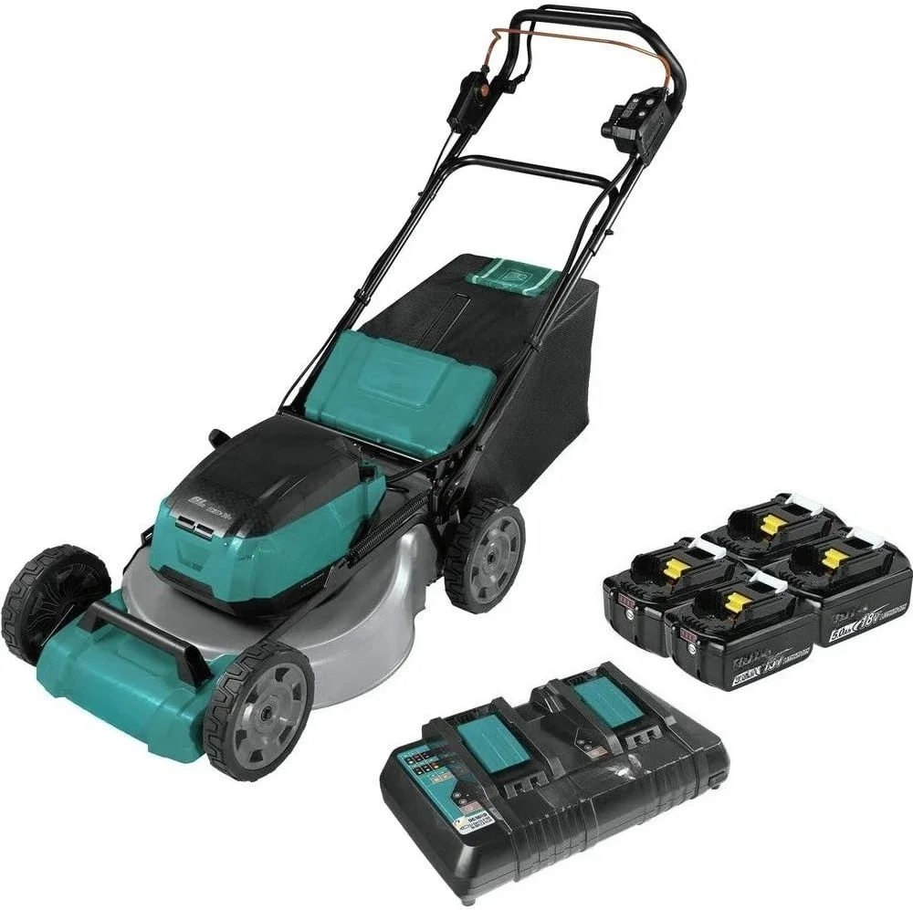 

18V X2 (36V) LXT Lithium‑Ion Brushless Cordless 21" Self Propelled Lawn Mower Kit with 4 Batteries (5.0Ah)