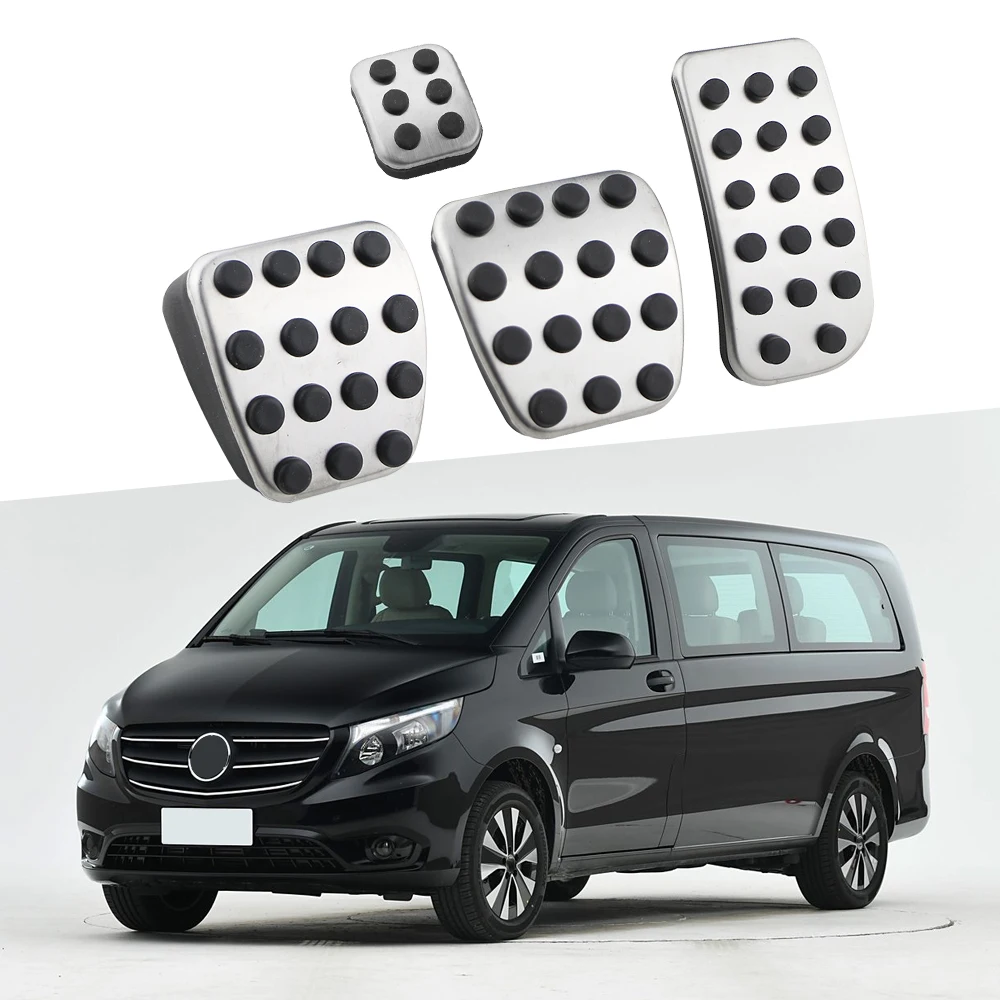 Für Mercedes Benz V-Klasse Vito Valente Metris Viano V260 W639 W447 Pedal Abdeckung Pedale Gas Bremspedal Pad Schutz Zubehör – Detail 1