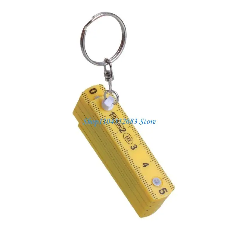 Y6GD Multifunction  Folding Ruler Keychain Upgrades designs  for Students & Professional
