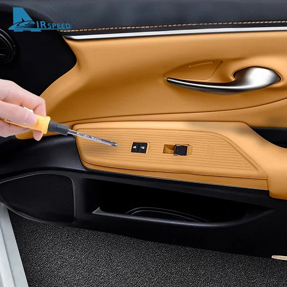 For Lexus ES ES200 ES250 ES300h ES350 2021-2025 Car Door Lift Window Panel Protective Cover LHD Trim Silicone Car Accessories