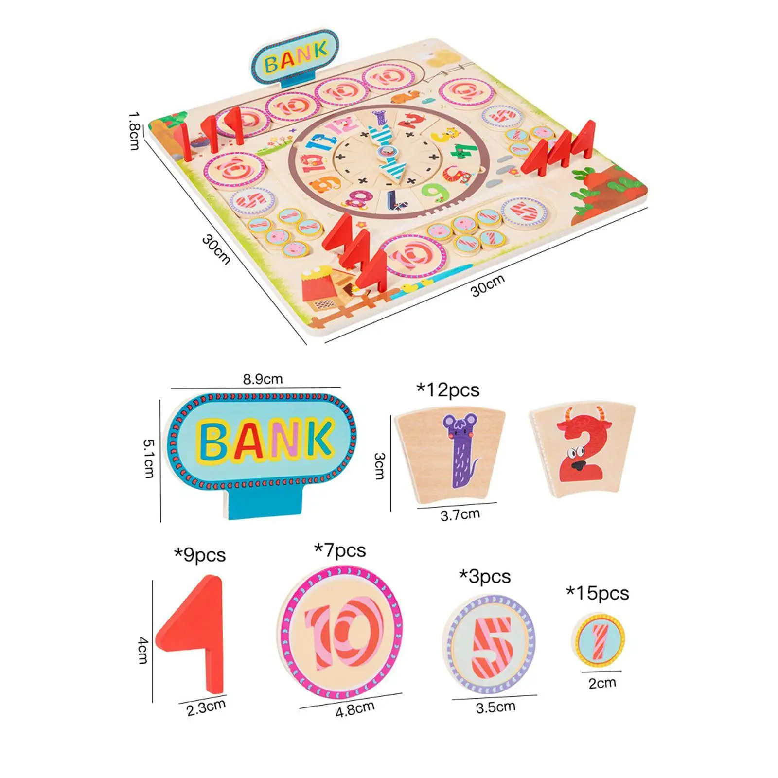 Children Math Games,Elementary Math Teaching Toys Gifts ,Indoor Games Math Board Game for Kids,Pretend Play Toys for Kids