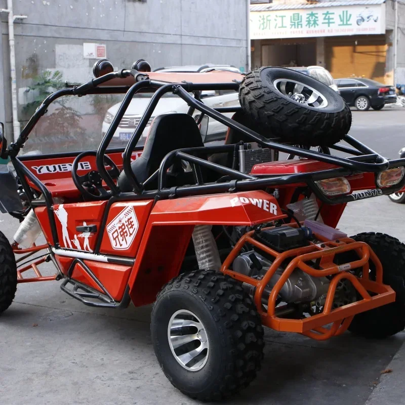 Gas Gasoline Powered 200CC Oil Cooling Frame Adult Buggy Go Kart 2 Seater Petrol 80 Km/h 10 Inch Rim Off Road Go Kart