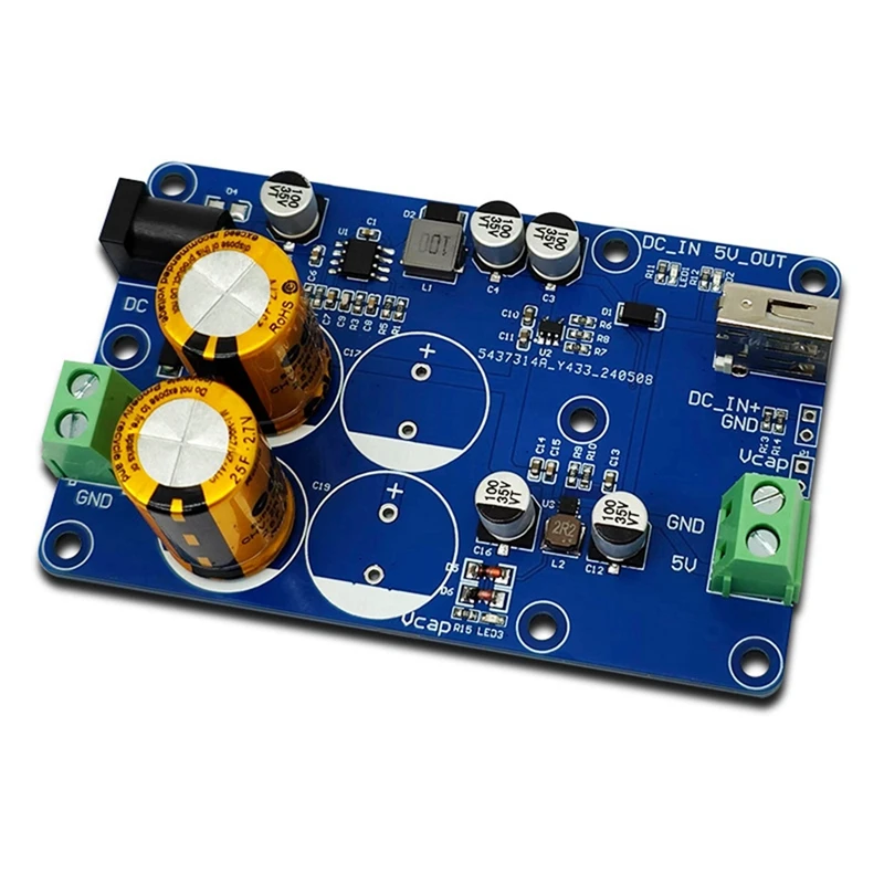 AU67-Super Capacitor UPS Power Module For Raspberry Pi UPS Power Supply Module Supports Charging And Discharging