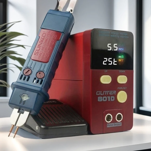 801D Faraday Capacity Spot Welding machine 9900KW Battery welder Spot Welder 0.2mm Pure Nickel welding 0.1-0.35mm 1800A