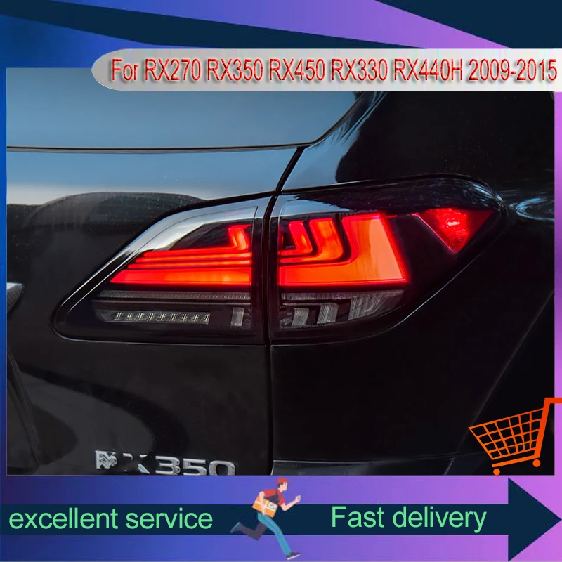 Car Styling for Lexus Taillights RX270 RX350 RX450 RX330 RX440H 2009-2015 Tail Lights Modified Dynamic Signal Auto Accessories