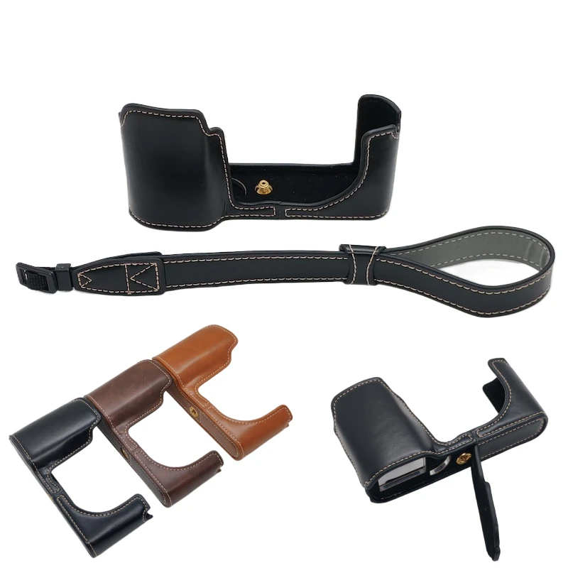 PU Leather Camera Bottom Case For Leica T Typ 701 Leica T701 Half Body Set Cover