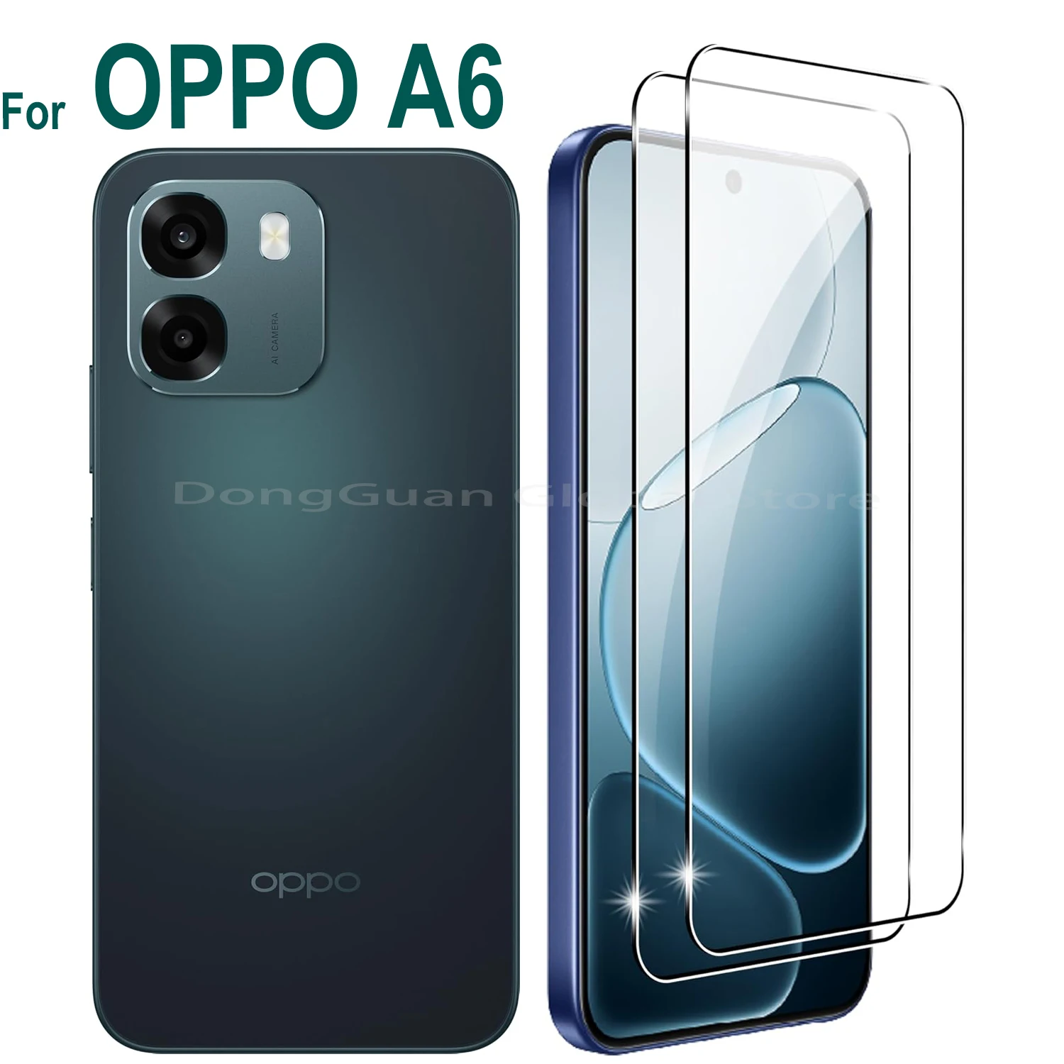 1/2/3/4Pcs For OPPO A6 Tempered Glass 6.75" Screen Protector Glass