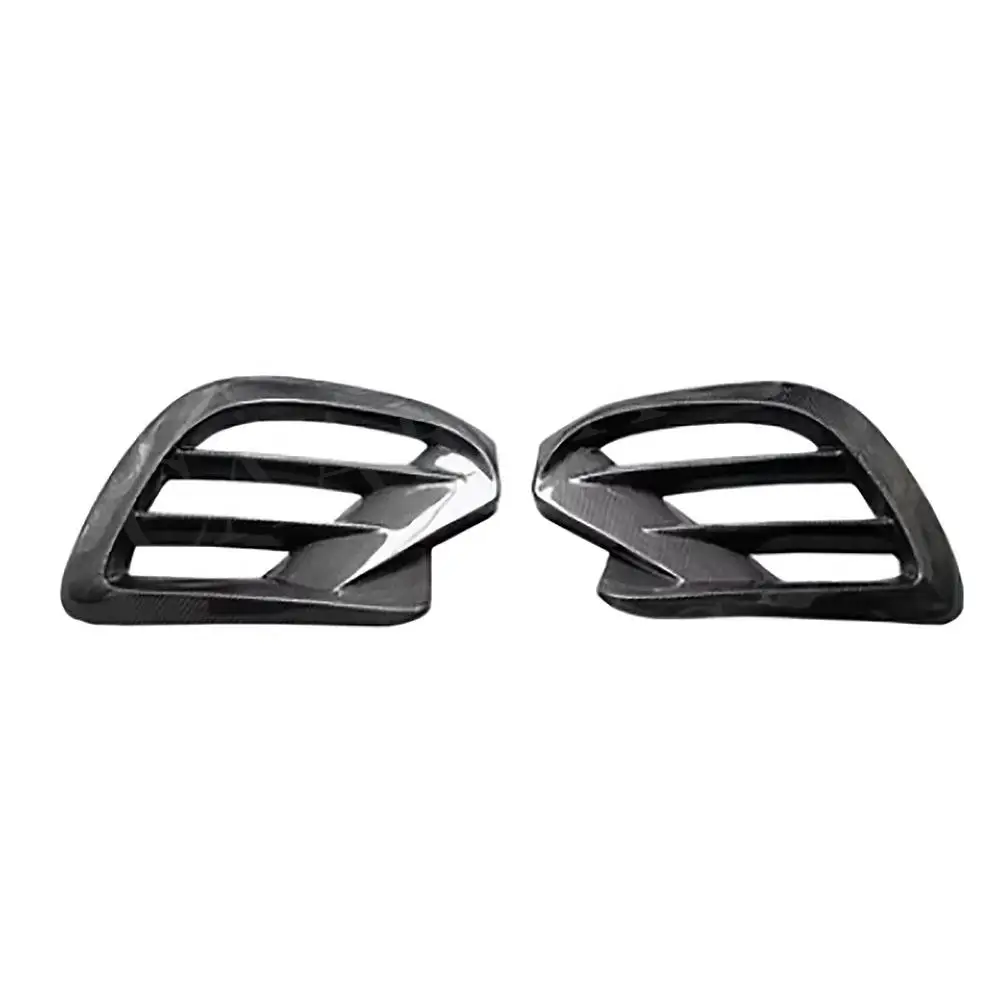 Carbon Fiber Front Air Duct Bumper Vent Outlet Cover Trim BodyKits For Benz GLE Class W167 GLE450 GLE53 AMG Sport SUV 2020- 2022