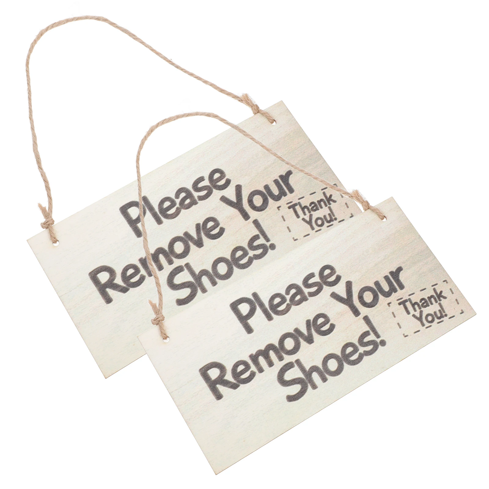 

2pcs Shoe Label Door Hanger Solid Wood Wall Decor Wooden Plaque Restaurant Hotel Apartment Kitchen Dining Room Sign