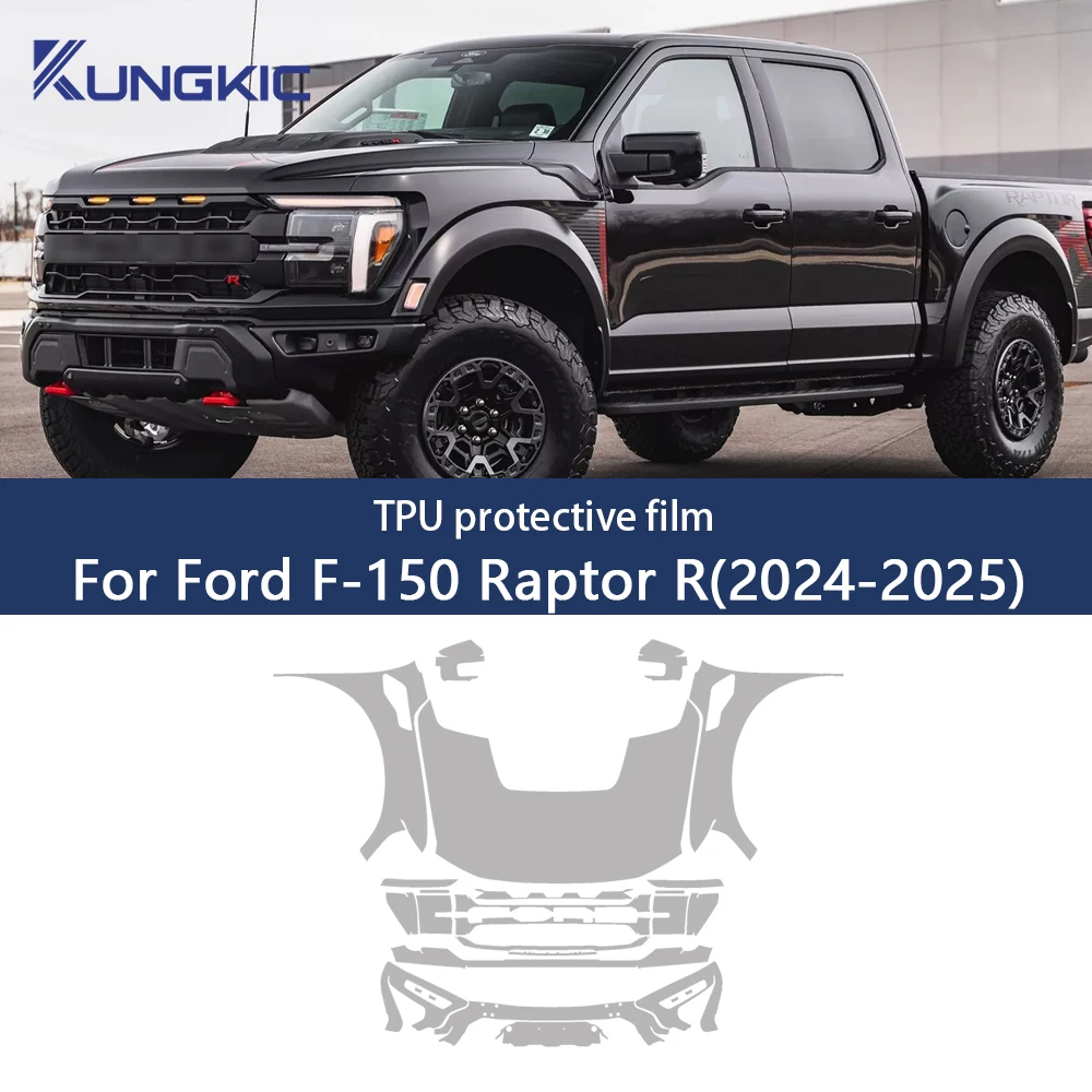 

For Ford F-150 Raptor R F150 2024-2025 PreCut Paint Protection Film PPF Kit Self-Healing Bra Body Sticker Anti-Scratch Resistant
