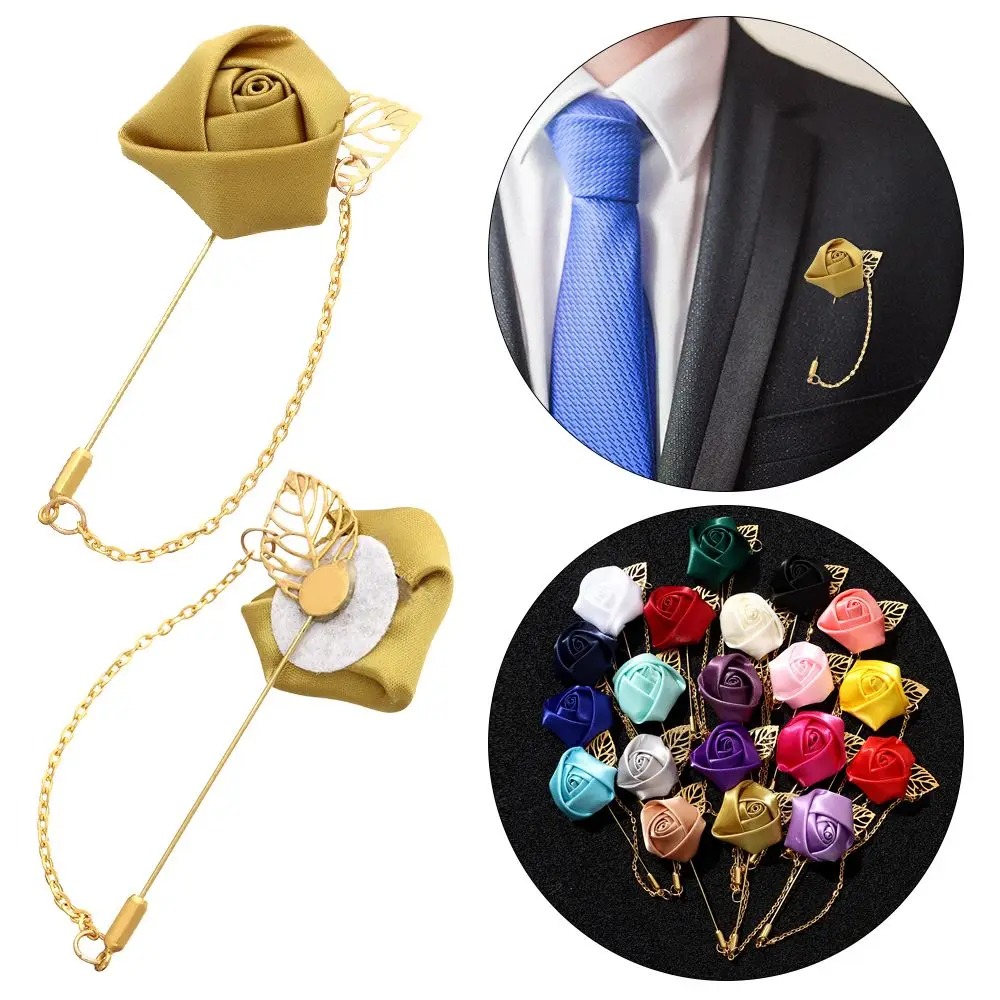 

Lapel Pin Fashion Brooch Pin Brooch Flower Groom Boutonniere Rose Flower Brooch Men Wedding Boutonniere Best Man Corsage