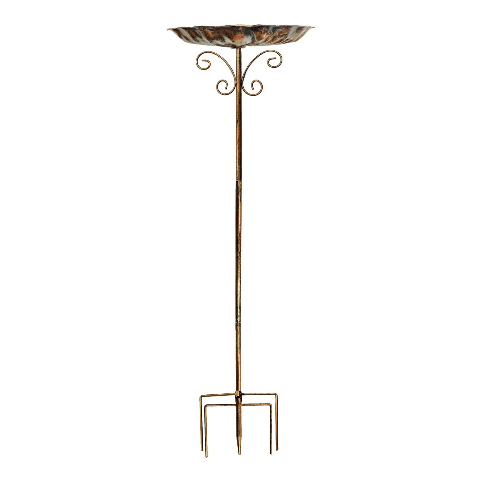 Bird Bath Bowl Garden Birdfeeder Outdoor Birdbath with Stake for Backyard Yard Balcony