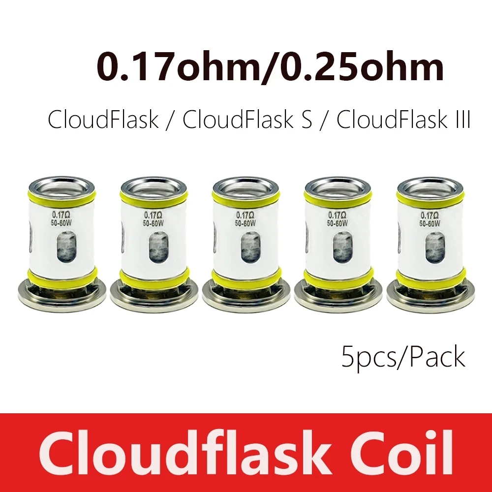 

катушка Cloudflask 0,17 Ом 0,25 Ом RDTL сетчатые катушки для комплекта Cloudflask/комплект Cloudflask III/комплект Cloudflask S Kit
