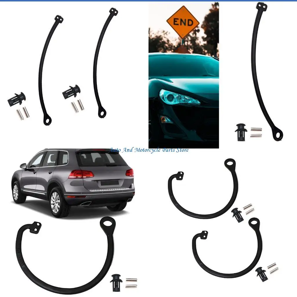 P9FD Door Tether Repair Set, 2 Piece Black Cap Link Repair