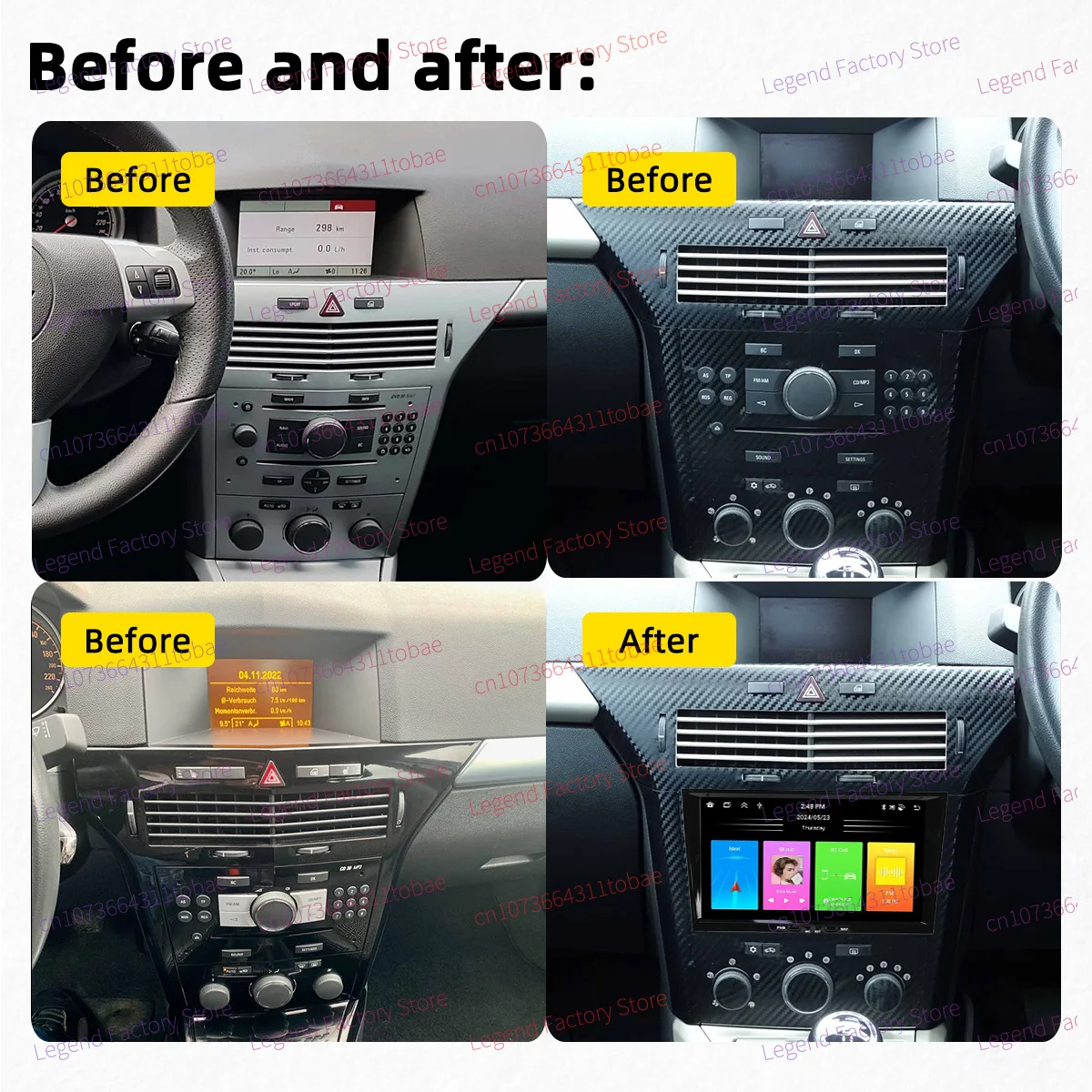 For Opel Vauxhall Astra H MK5 2004-2014 Carplay Autoradio 2 Din Android Radio GPS WIFI Auto Car Multimedia 8