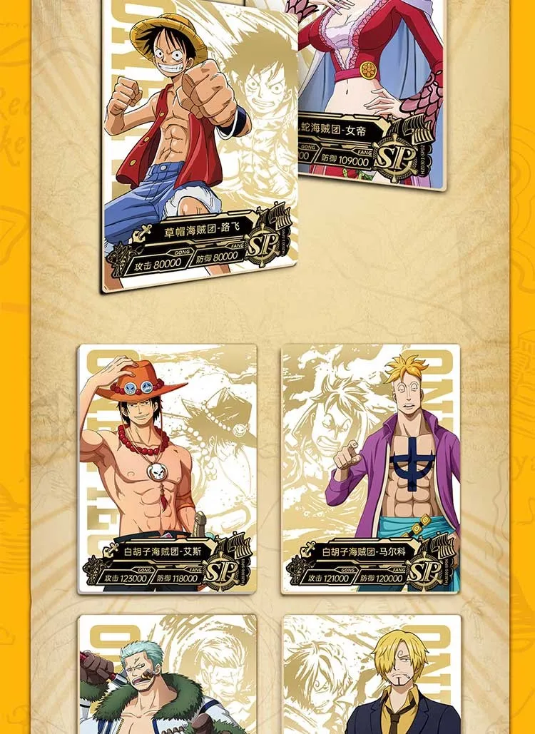 New Little Dinosaur One Piece Trading Cards rufy Zoro Nami Chopper Franky Flash Ssp Pr Collection Cards giocattolo per bambini regali di compleanno