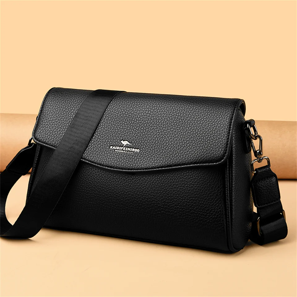 

Простая вместительная кожаная сумка премиум-класса, Элегантная модная женская сумка через плечо, универсальная многофункциональная сумка через плечо