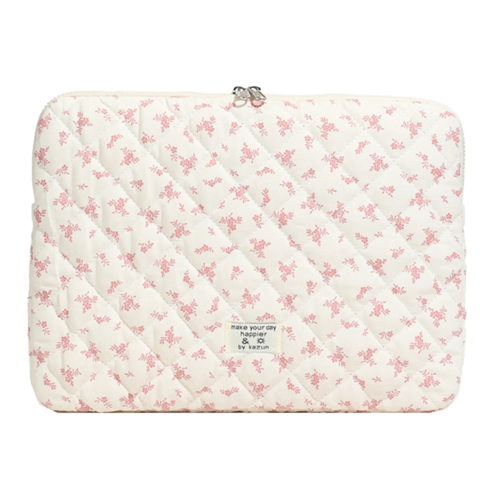 Пушистая мягкая сумка с кленовым листом, плюшевая сумка для ноутбука с вышивкой, противоударная милая стеганая сумка для ноутбука, сумка для хранения компьютера