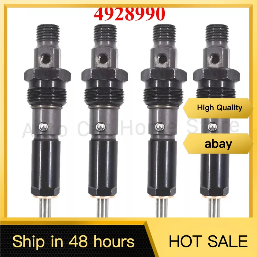 

New high quality 4PCS 4928990 New Diesel Fuel Injector Fit For 1994-1998 Dodge 5.9L Cummins 40-60 HP 4BT ENGINE KDAL59P6