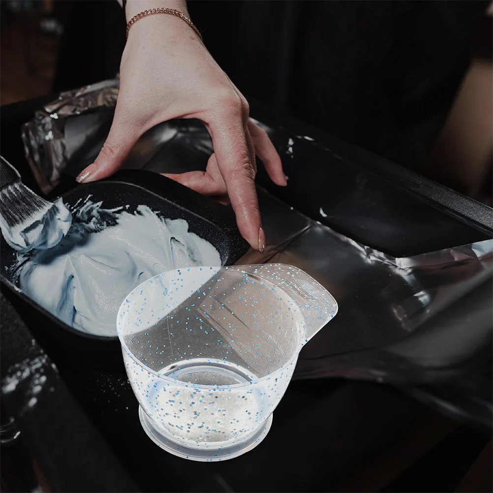 2Pcs Sparkling Hair Dye Mixing Bowl Professional Salon Supplies Durable Lightweight Easy to Wash Stylish and Functional - Image 5