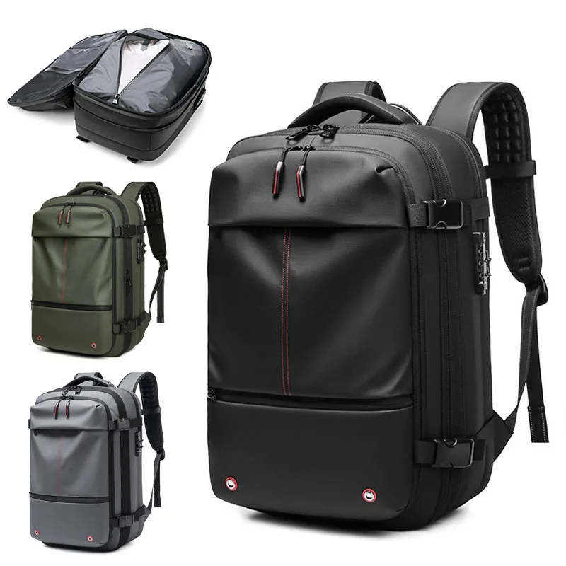 Travel 17 inches Laptop Backpack Vacuum Compression Expandable Business Backpack School Outdoor Backpack for Men Women