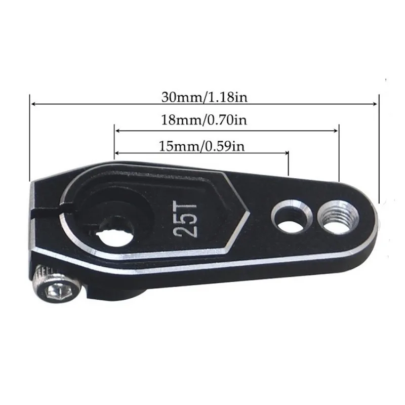 1 шт. металлический 25 т сервопривод рулевой рожок для 1/10 радиоуправляемого гусеничного автомобиля