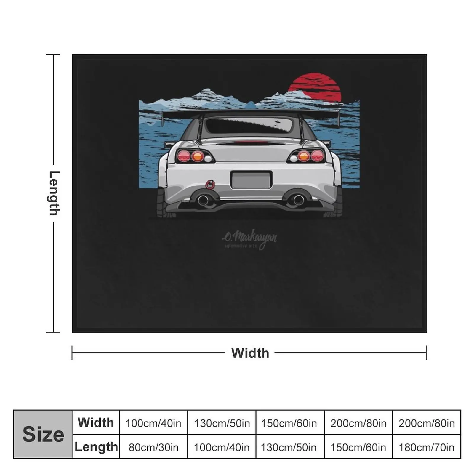 S2000 (white) Essential T-Shirt.png Throw Blanket blankets and throws Furry Baby valentine gift ideas Blankets