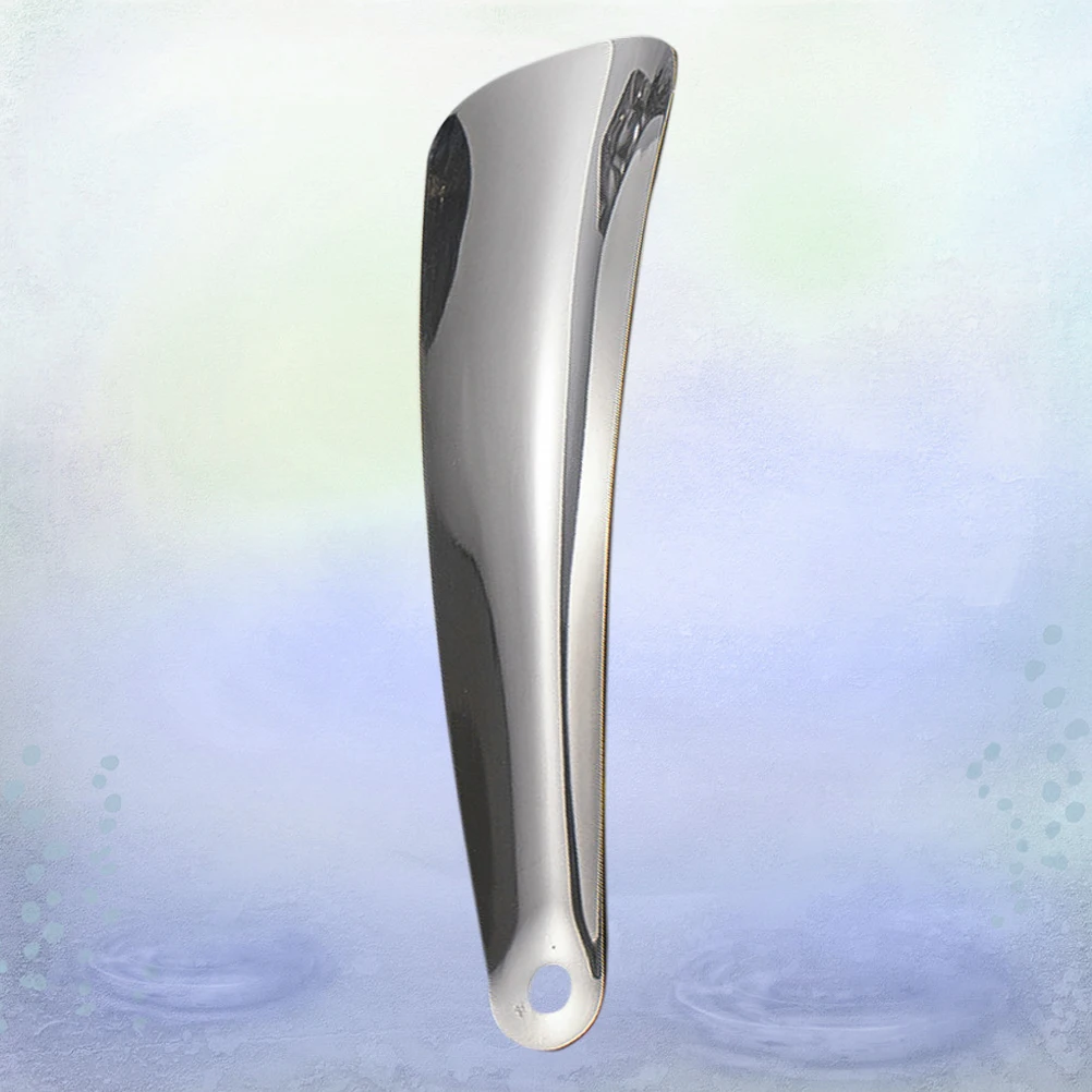 1 szt. łyżka do butów ze stali nierdzewnej, przenośne narzędzie do łatwego zakładania butów, trwałe metalowe krótkie łyżki do butów, akcesorium do obuwia