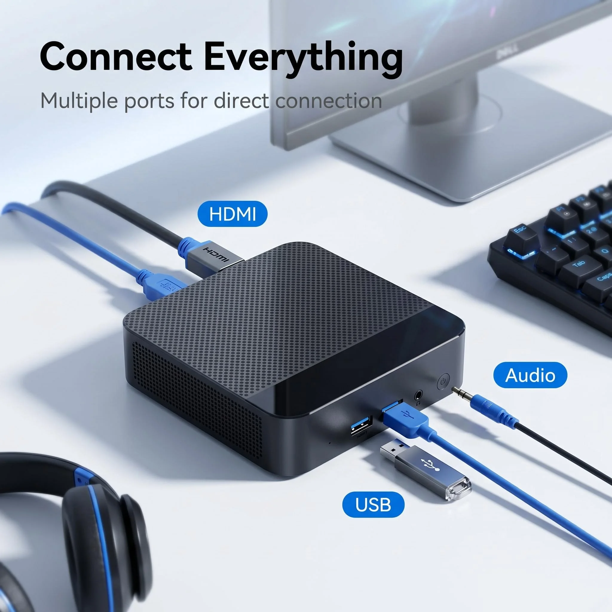 i9‑10980HK Portable High‑Performance Mini Desktop PC 16GB M.2 SSD WiFi6 BT5.2 Powerful Household Gaming Unit