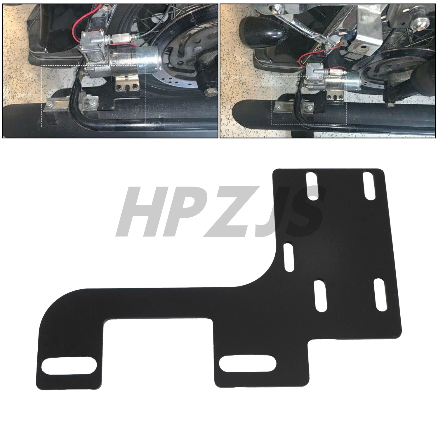 95c 98c Motorcycle Air Compressor Mount Bracket For Harley Touring Electra Glide Ultra Classic FLHTCU Road King FLHR Metal Black