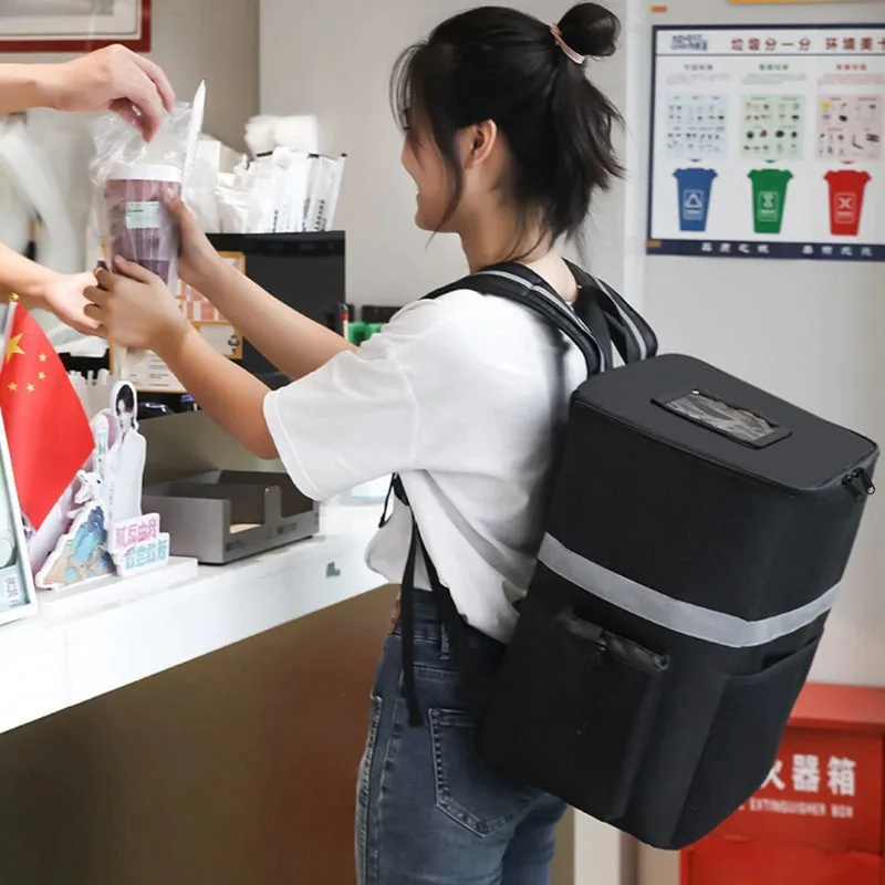 35L Extra Large Thermal Food Bag Keeping Food Cooler Bag Refrigerator Box Fresh Delivery Backpack Insulated Cool Bag