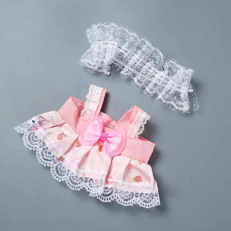 20cm Plush Doll Accessories Toy Accessories Doll Clothing Cute Doll Set Skirt