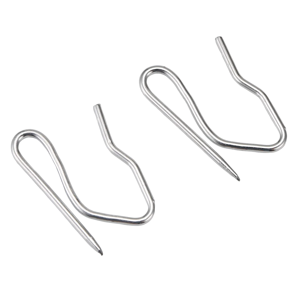 

AAAF 10pcs Curtain Drapery Pin Hooks - Silvery
