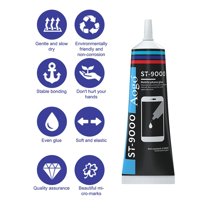 15/50/110ML Black Loud Speaker Repair Glue Foam Side Dust Cap Rubber Edge Bonding Speaker Edge Cracking Strong Adhesive