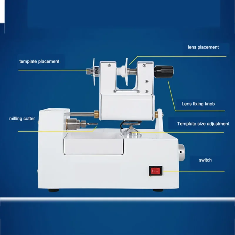 Lens Cuting Machine Cutting Milling Machine Without Water High Speed Lens Mold Cutter Lens Grinding Machine