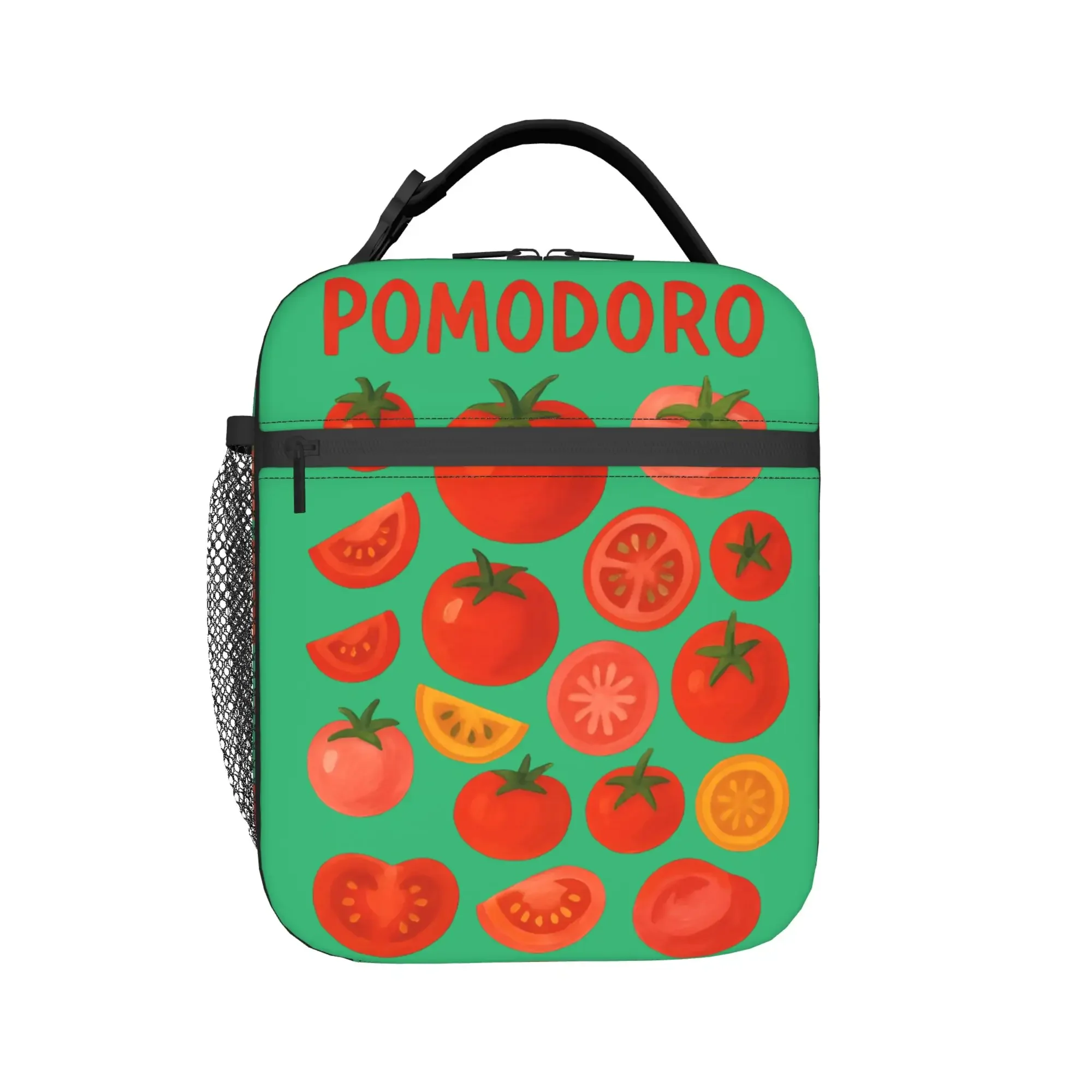 Pomodoro Insulated Lunch Bags Cooler Bag Reusable,Lunch Container Tomato Style Leakproof Tote Lunch Box College  Outdoor