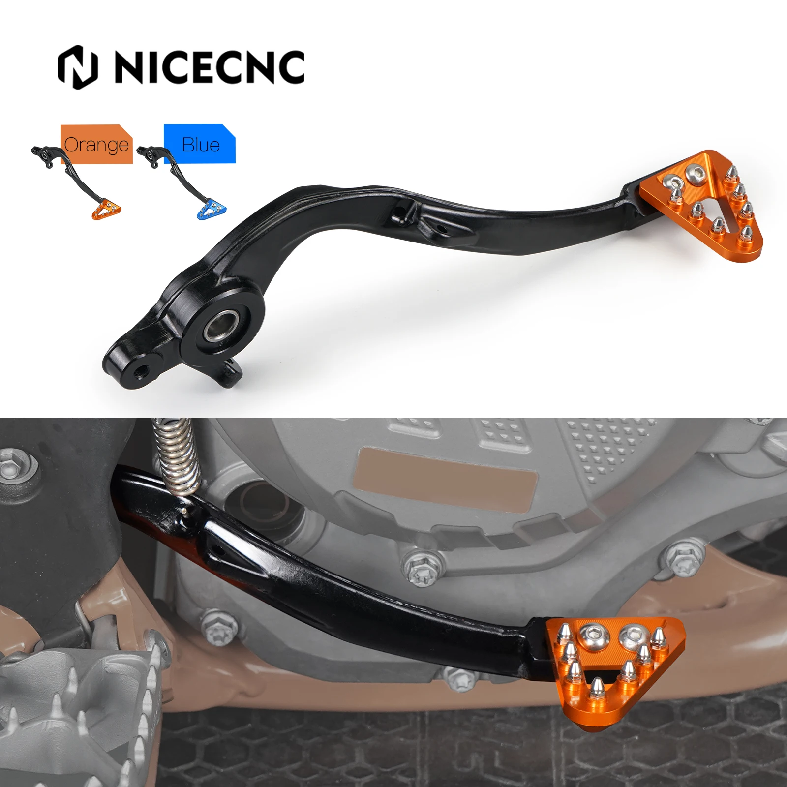 

CNC Brake Pedal Lever For KTM EXC F XCW 250 300 350 450 500 TPi 6D 2017-2024 SX SXF XC XCF 125 200 250 300 350 400 450 GasGas EC