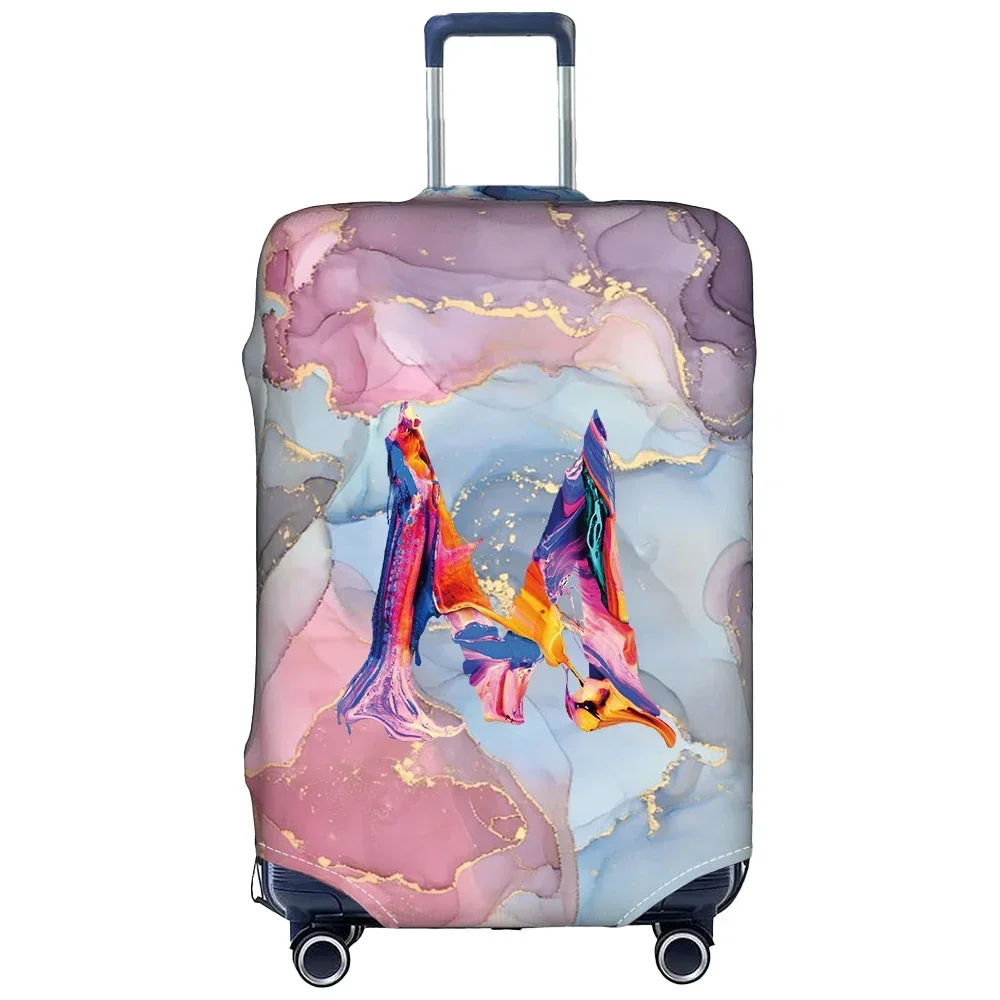 Travel Luggage Cover Elastic Baggage Cover Dust Cover Print Paint Letter Series for 18-32inch Suitcase Covers Travel Accessories