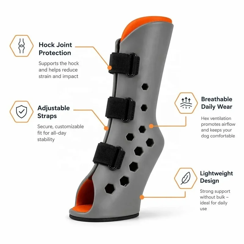 Dog Paw Shoe Ankle Stabilizer Sprain Fracture Post-Surgery Walk Support Breathable Eco-Friendly