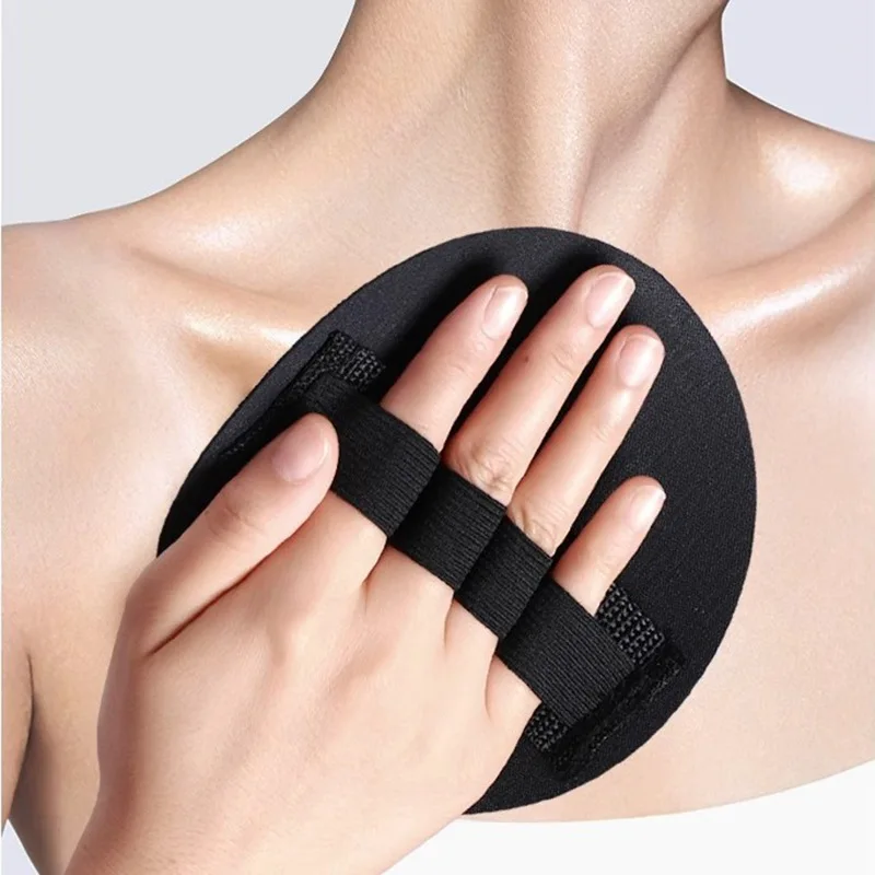 Painless Back Rub and Mud Rub for Women with Leather Round Cakes for Bathing, Finger Style Bath Towel