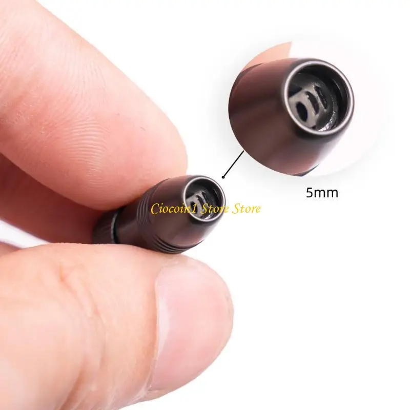 A3PC Mini 3.5mm 3 Poles Plug Aluminum Shell Stereo 3.5mm Plug Wire Connector