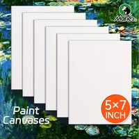 5x7in 2/4/6pcs Canvas Board Bulk,Art Painting White Blank Canvas Panels for Acrylic,Gouache,Oil,Painting,Drawing,Flow Pouring