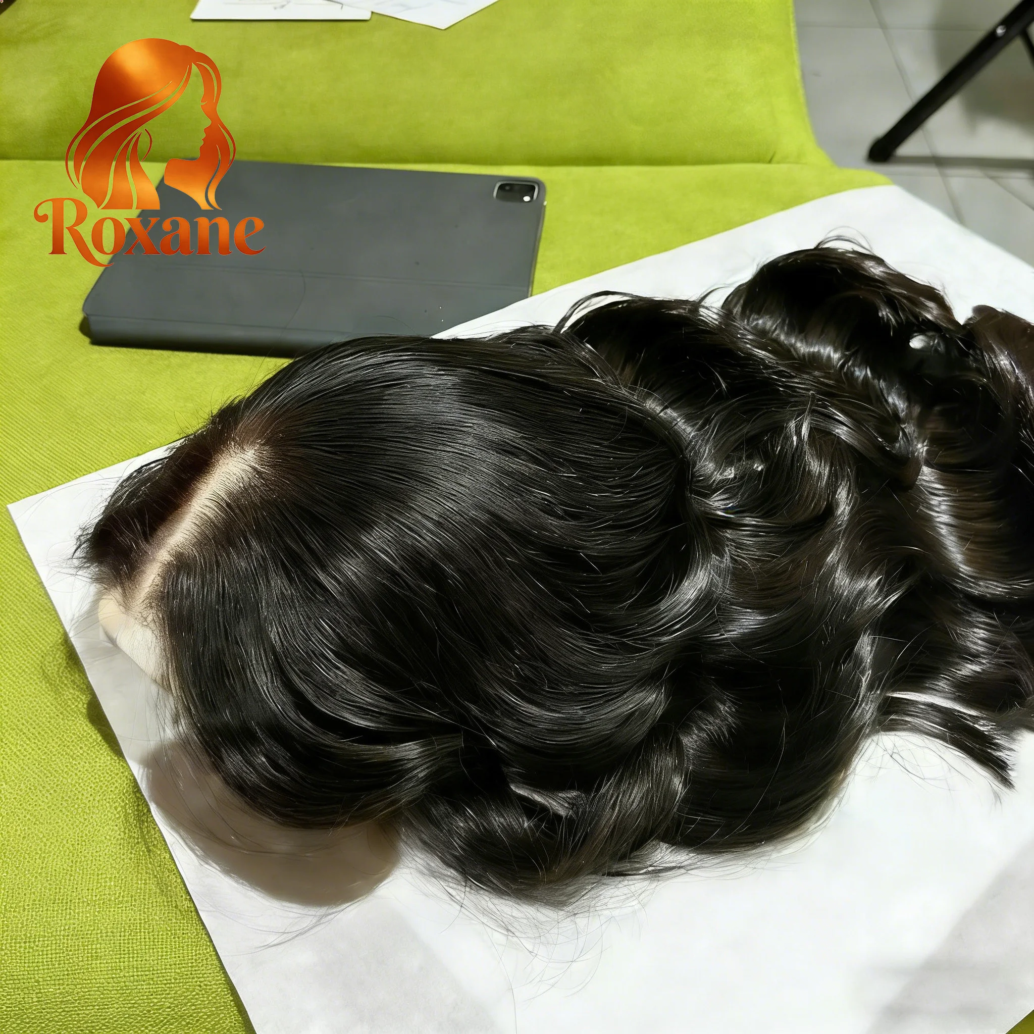 

Парик из натуральных волос Roxane 220% плотности, с волнистой текстурой, 13x6 HD Lace Front, прозрачный фронтальный парик 13x4 для чернокожих женщин, 30-40 дюймов